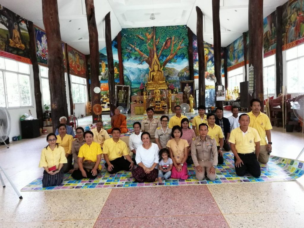 กิจกรรมส่งเสริมจริยธรรมในวันประเพณีไทยและวันสำคัญทางพระพุทธศาสนา พิธีทำบุญถวายเทียนพรรษาเนื่องในวันอาสาฬหบูชาและวันเข้าพรรษา ประจำปี 2562